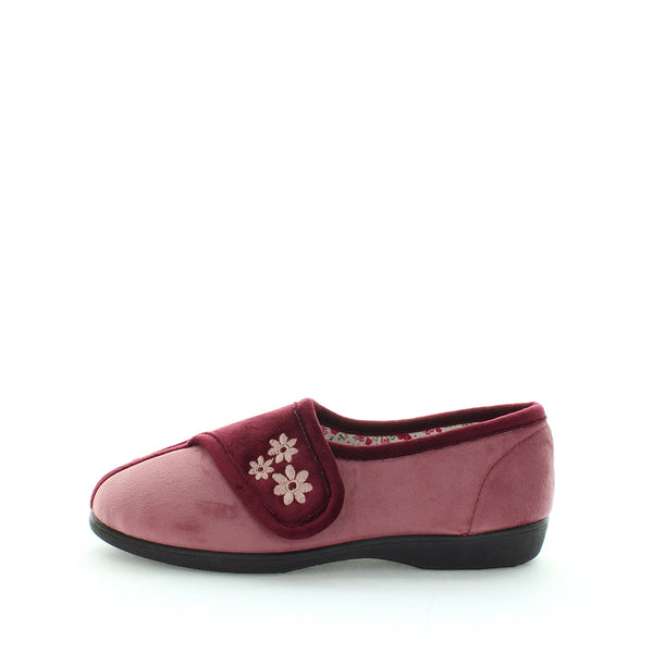 Ezalia Slippers - Burgundy Pink