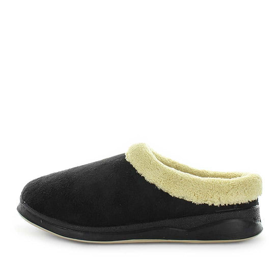 Load image into Gallery viewer, womens slippers - camel Endy slipper, by panda Slippers. A scuff style slipper with a micro-terry design for warmth and an extra comfy fit with anon slip sole.
