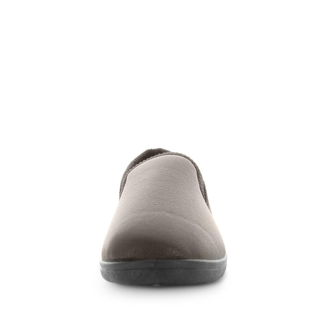 Classic mens slip on slipper, Edword by panda slippers. A grey check mens slipper made with soft materials and comfy fit design for the perfect indoor slipper.