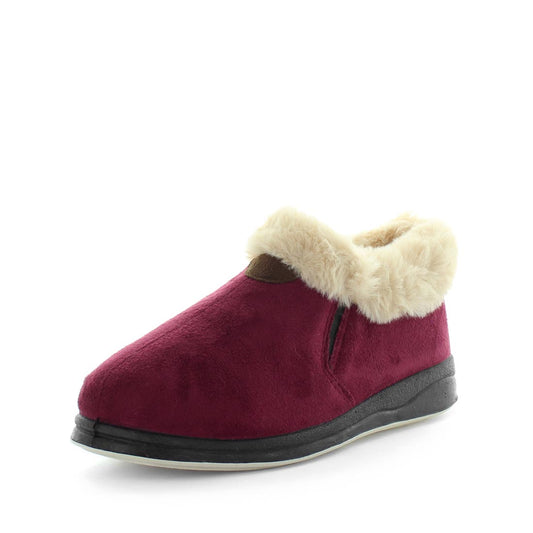 Elivia by panda slippers - comfort slippers - women's slippers - boot style slippers - slipper boots - fur collar and fur lining slipper with warm and comfy fit and twin gussets for easy slip on and off